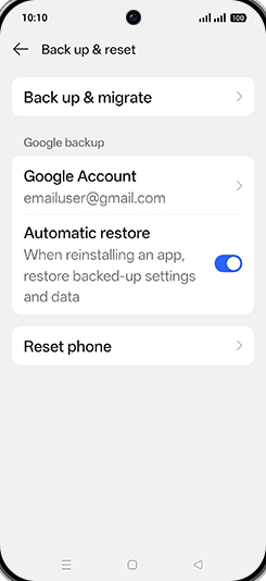 Step 5: Tap on Reset phone.