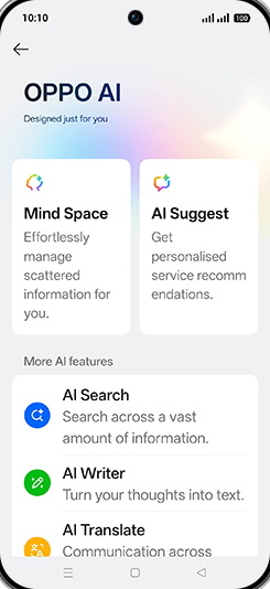 Step 4: Tap on Mind Space.