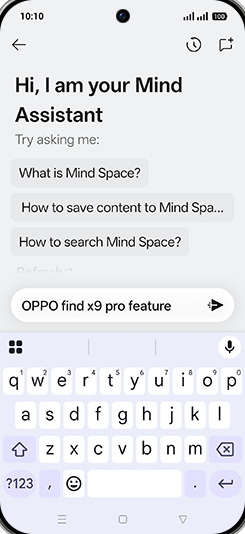 Step 9: Type anything you want ask.