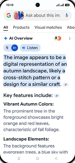 Step 7: Use circle to search.
