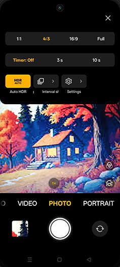 Step 4: Tap on Interval shooting.