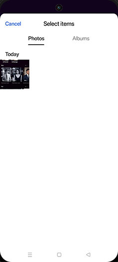 Step 7: Tap on Albums tab.