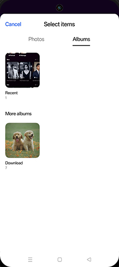 Step 8: Tap on Image folder.