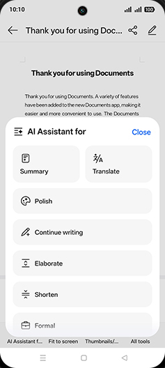 Step 6: Tap on Translate.
