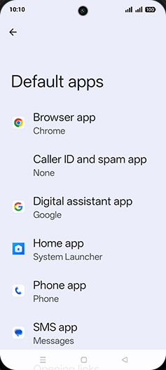 Step 5: Tap on Browser app.