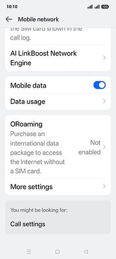 Step 6: Tap on Data usage.