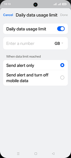 Step 12: Tap on Enter a number.