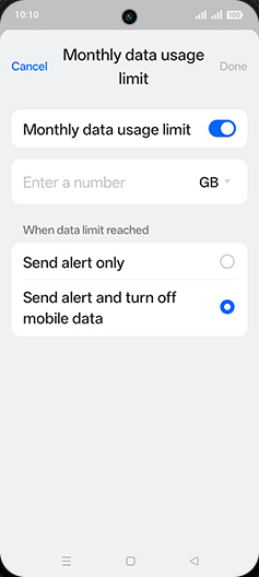 Step 18: Tap on Enter a number.