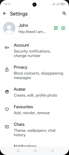Step 5: Tap on Chats.