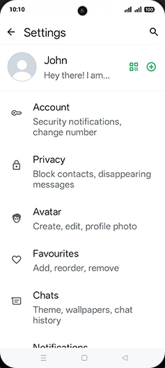 Step 5: Tap on Chats.