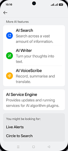 Step 4: Tap on AI Search.