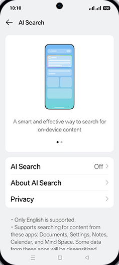 Step 5: Tap on AI Search.
