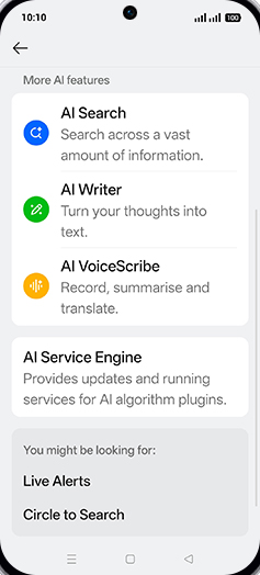 Step 4: Tap on AI VoiceScribe.