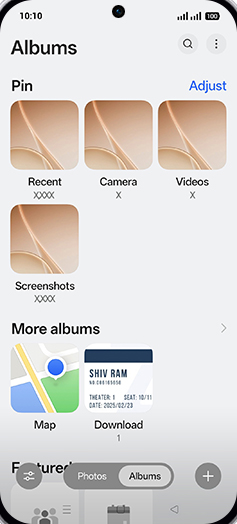 Step 4: Tap on desired Folder.