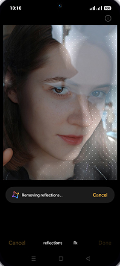 Step 11: Removing glare.