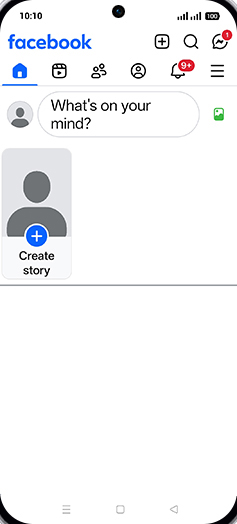 Step 3: Tap on What's on your mind.