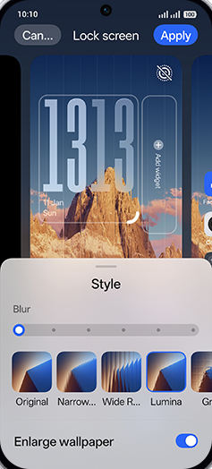 Step 7: Select desired Style.