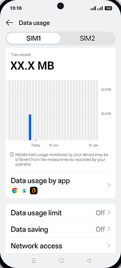 Step 5: Tap on Data saving.