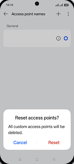 Step 8: Tap on Reset.