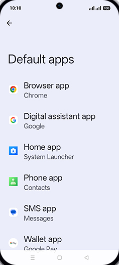 Step 5: Tap on Browser app.