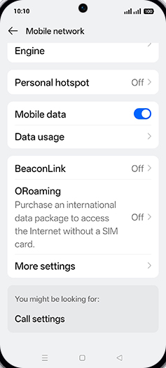 Step 4: Tap on Data usage.