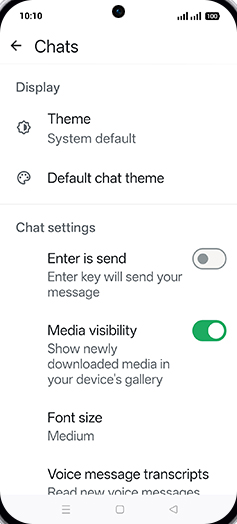 Step 6: Tap on Enter is send to turn ON.