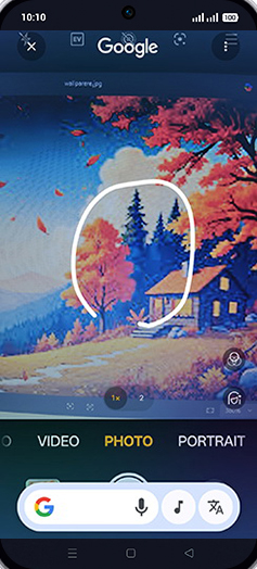 Step 4: Tap or circle anything on the screen to search.