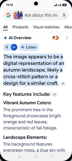 Step 7: Use circle to search.