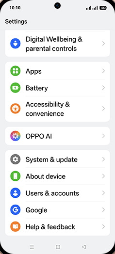 Step 3: Tap on OPPO AI.