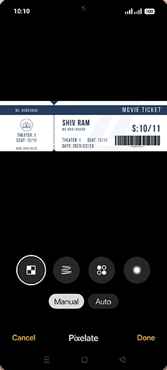 Step 8: Tap on Auto.