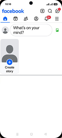 Step 3: Tap on What's on your mind.