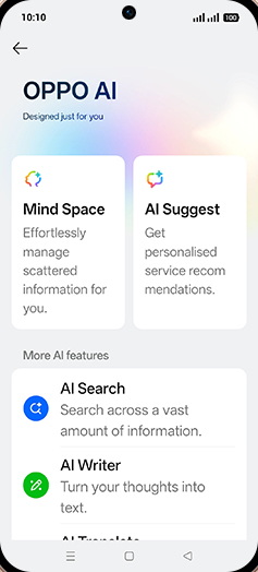 Step 4: Tap on Mind Space.