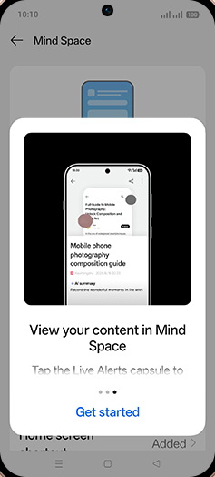 Step 8: Tap on Get started.