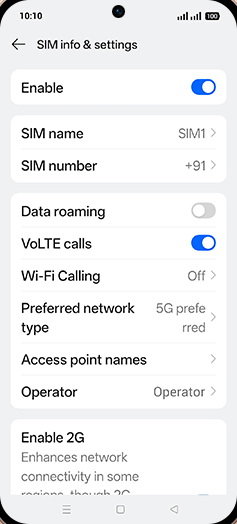 Step 8: Tap on Data roaming to turn ON.