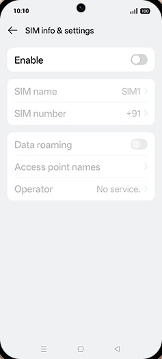 Step 5: Tap on Enable to turn ON.