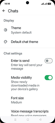 Step 6: Tap on Enter is send to turn ON.