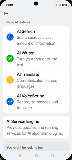 Step 4: Tap on AI VoiceScribe.