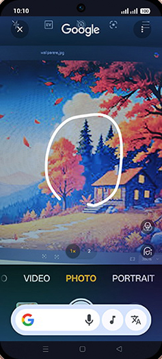 Step 4: Tap or circle anything on the screen to search.