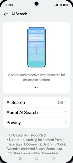 Step 5: Tap on AI Search.