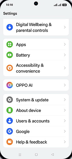 Step 3: Tap on OPPO AI.