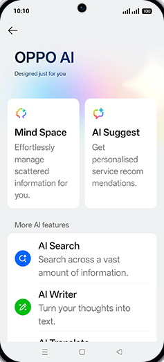 Step 4: Tap on Mind Space.