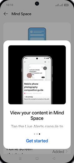 Step 8: Tap on Get started.