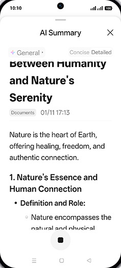 Step 8: Generating summary.