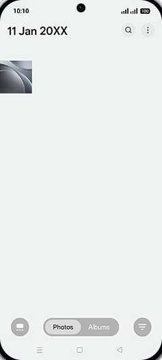 Step 3: Tap on Albums tab.