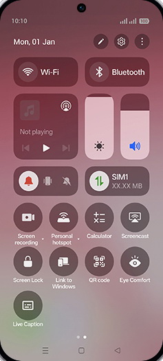 Step 2: Tap on Mobile data icon.