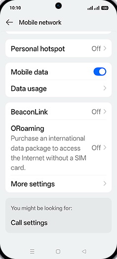 Step 4: Tap on Data usage.