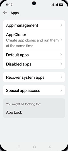 Step 4: Tap on Default apps.