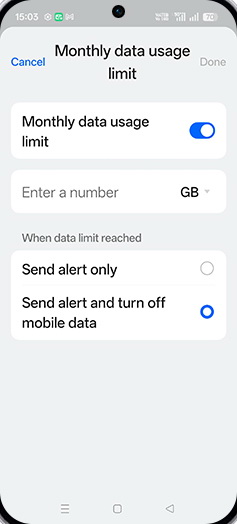 Step 18: Tap on Enter a number.