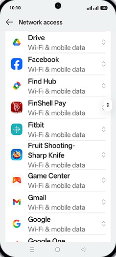 Step 6: Tap on desired App.