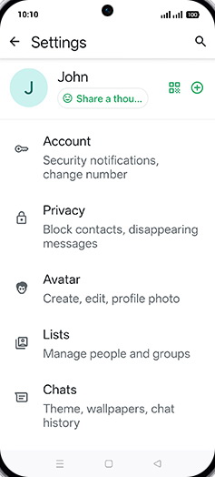 Step 5: Tap on Chats.